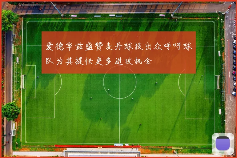 爱德华兹盛赞麦丹球技出众呼吁球队为其提供更多进攻机会